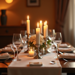 Bougie qui ne coule pas : le secret pour des tables impeccables sans traces de cire