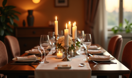 Bougie qui ne coule pas : le secret pour des tables impeccables sans traces de cire